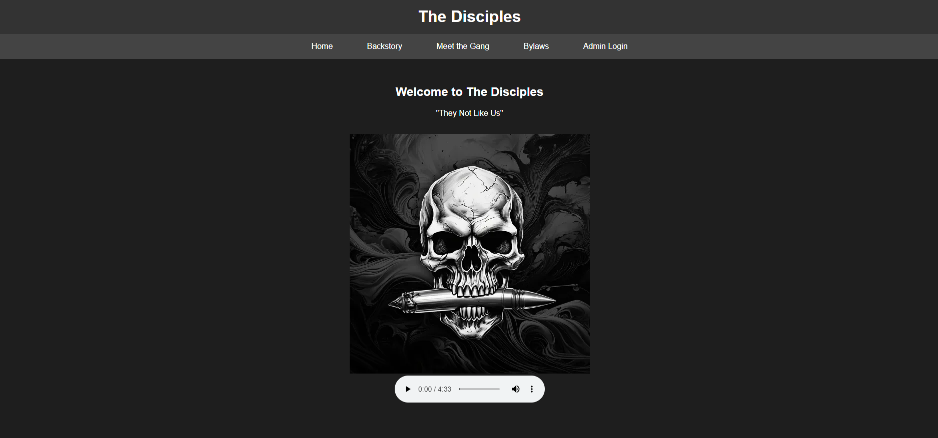 The Disciples Website Screenshot 1